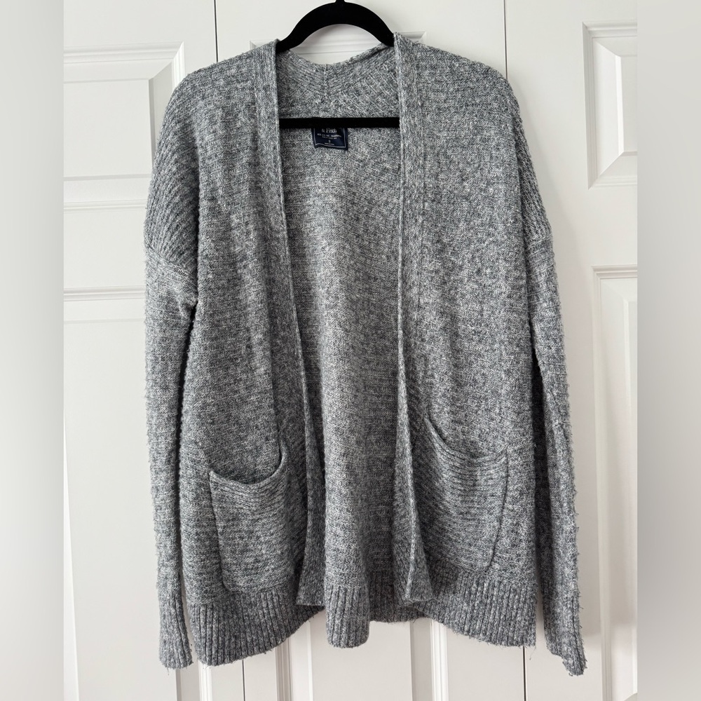 Abercrombie & Fitch Heather Gray Cardigan